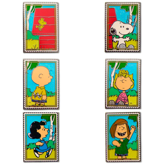 Peanuts Post Stamp Mystery Enamel Pin Blind Box Series-0