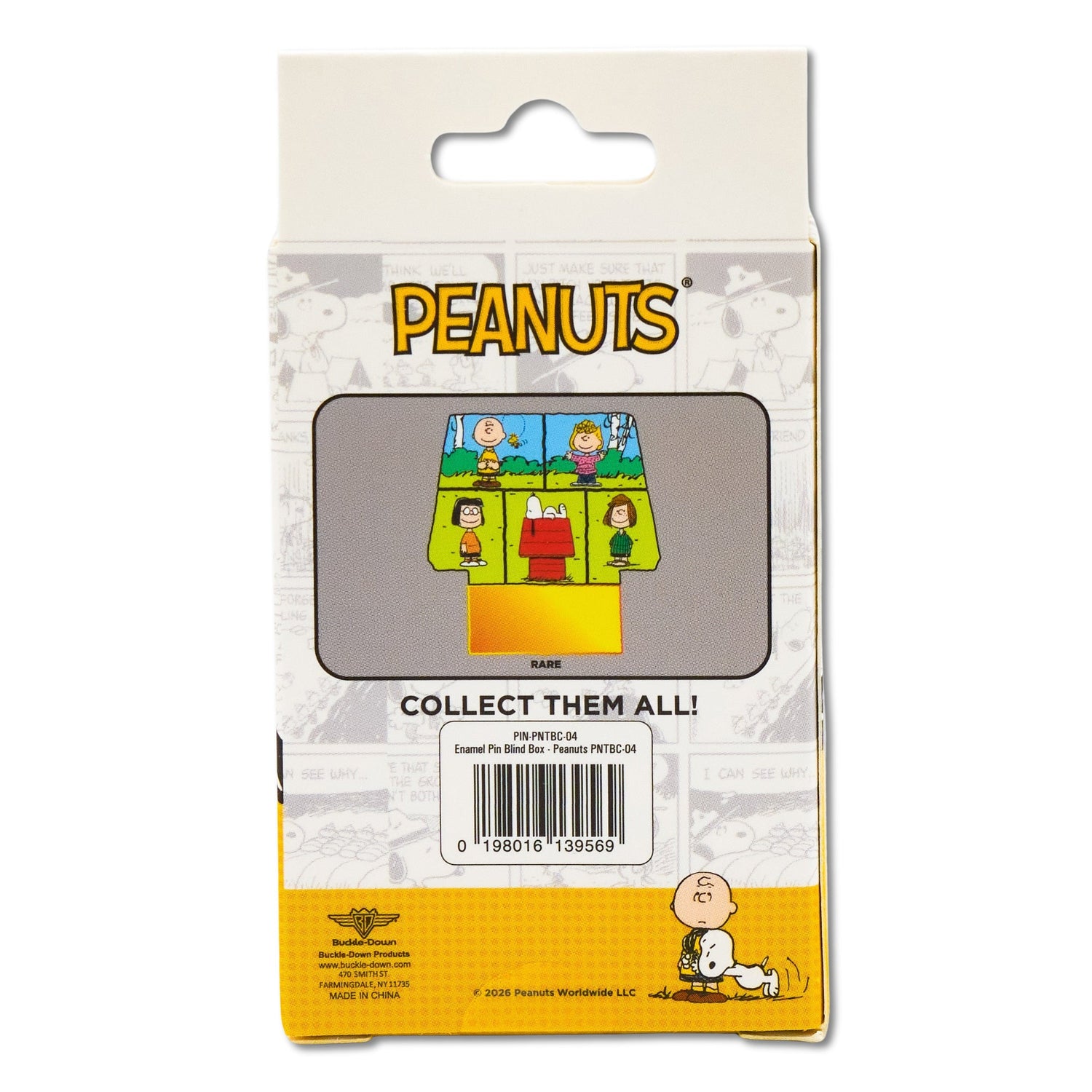 Group of Peanuts character puzzle pins including Snoopy and Charlie Brown