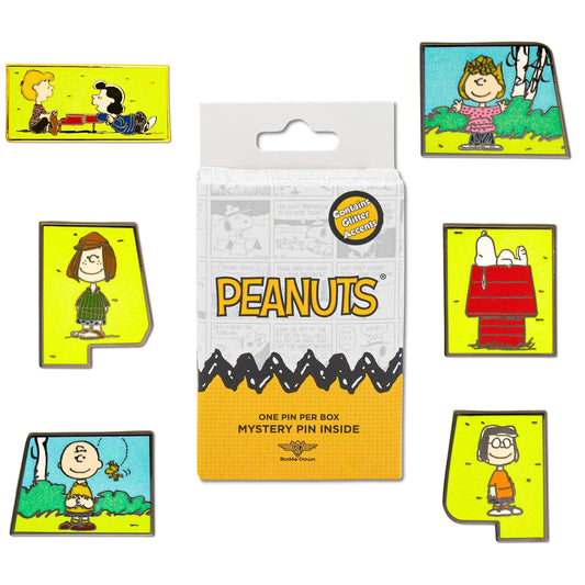 Peanuts mystery pin blind box featuring a red dog house puzzle design-3