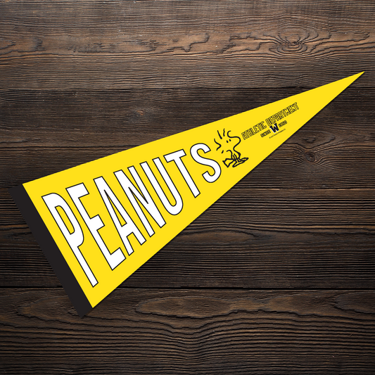 Peanuts Woodstock Athletic Department Pennant Flag  White-1