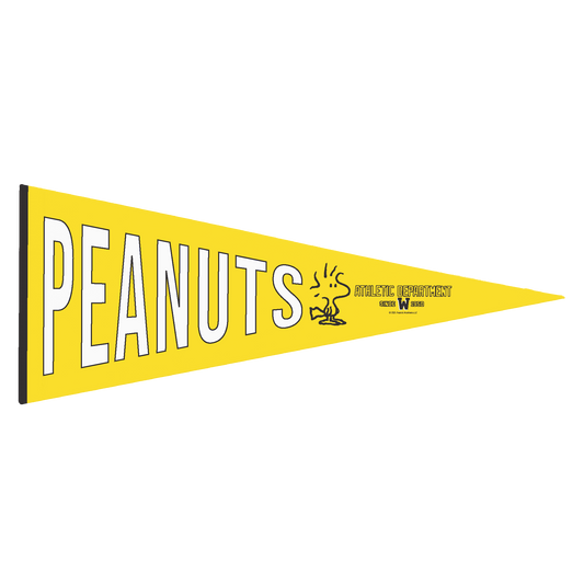 Peanuts Woodstock Athletic Department Pennant Flag  White-0