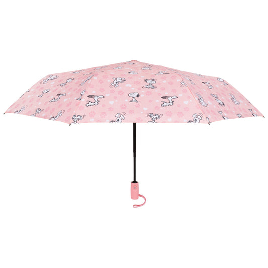 Peanuts Snoopy All-Over Print Automatic Umbrella – Pink-0