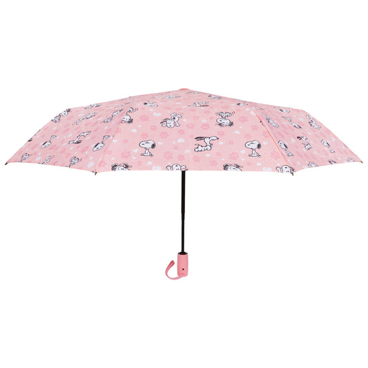Peanuts Snoopy All-Over Print Automatic Umbrella – Pink-1
