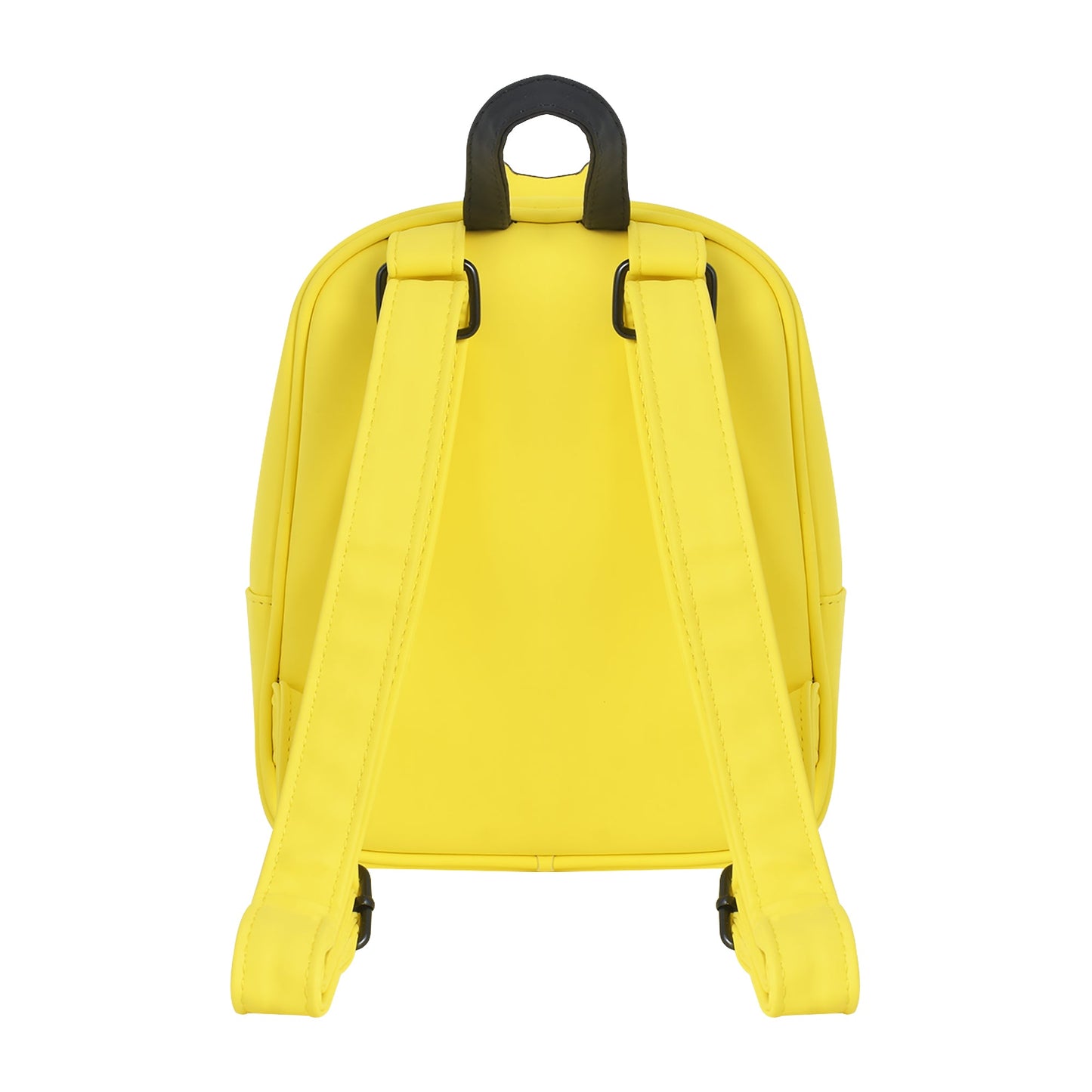 Woodstock graphic detail on black mini backpack