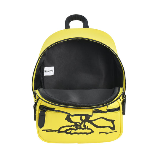 Peanuts Woodstock Mini Backpack Small 9 Inch Travel Bag front view-2