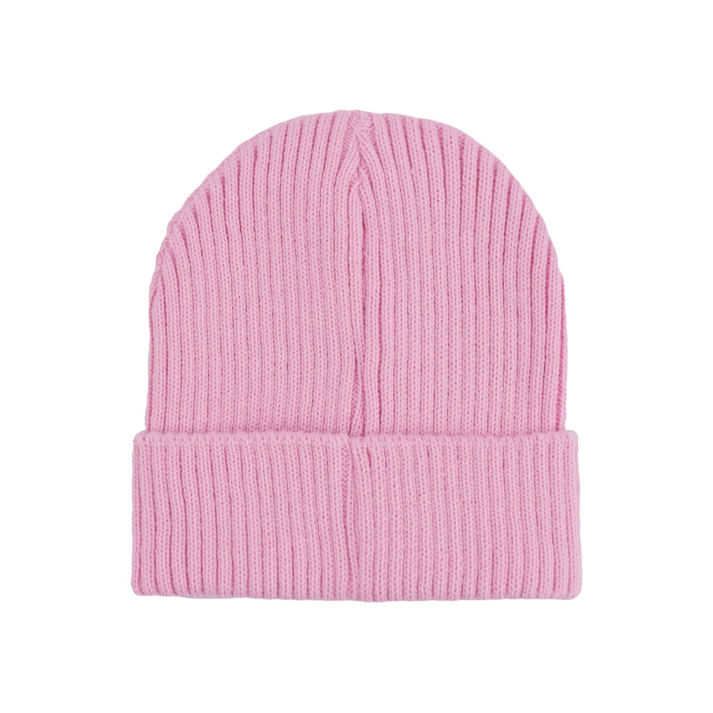 Close-up of the ribbed knit fold-over cuff on a Peanuts Snoopy beanie
