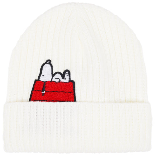 Peanuts Snoopy Red Doghouse beanie and scarf set-2