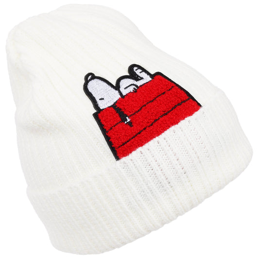 Peanuts Snoopy Red Doghouse beanie and scarf set-5
