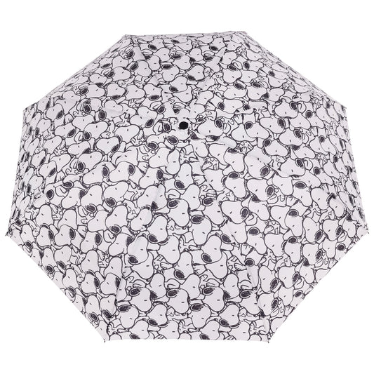 Peanuts Snoopy Black & White Allover Print Umbrella open-1