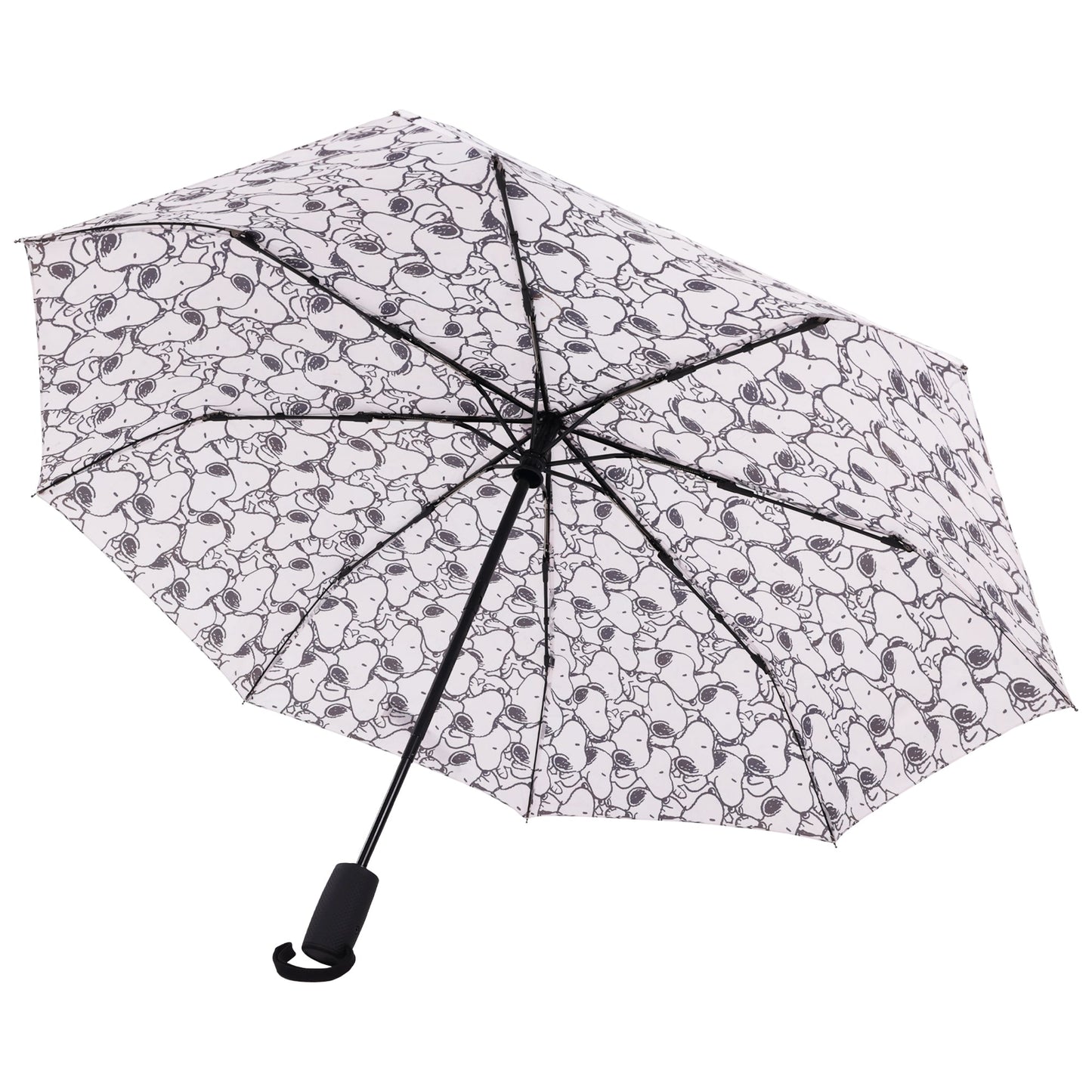 Peanuts Snoopy Black & White Allover Print Umbrella open