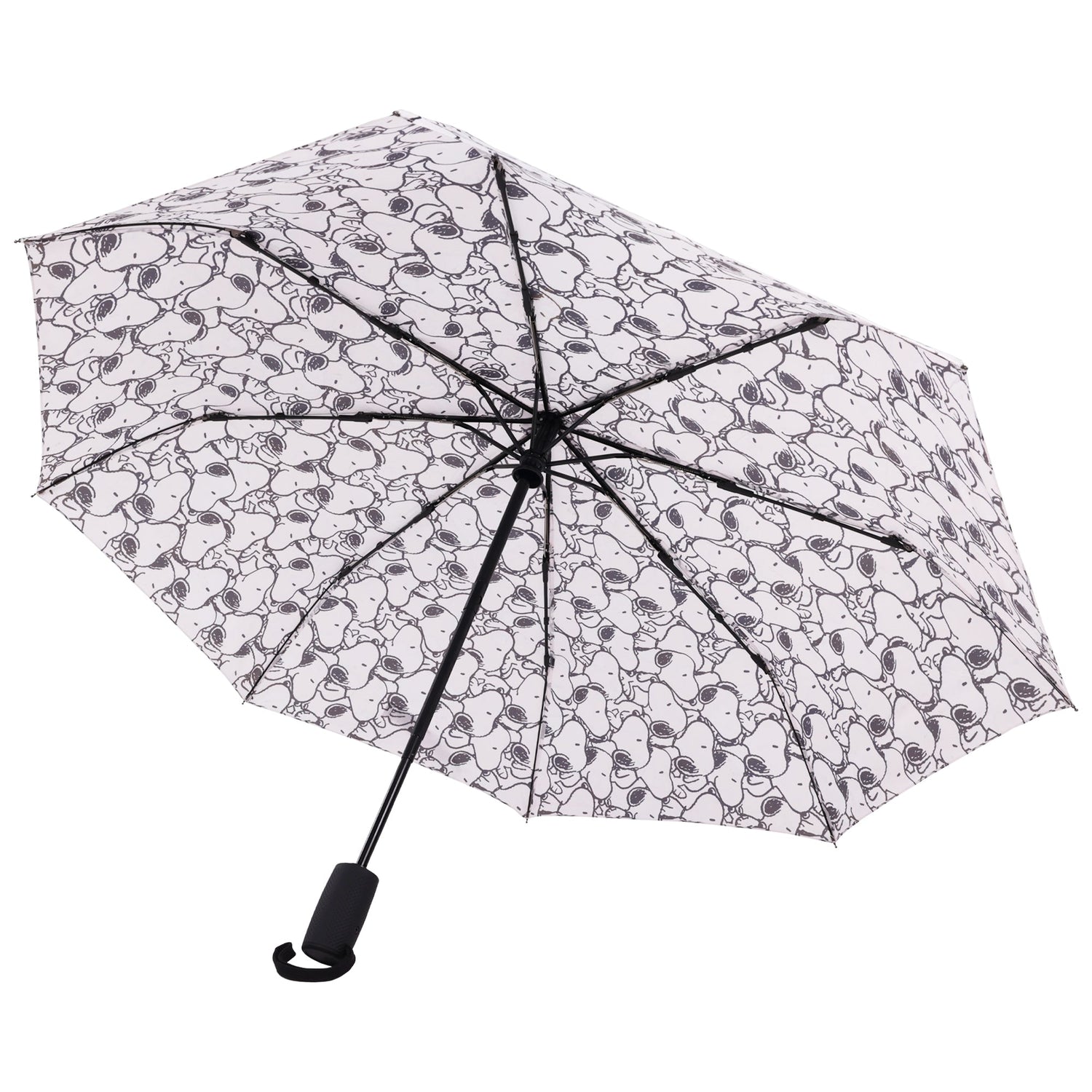Peanuts Snoopy Black & White Allover Print Umbrella open