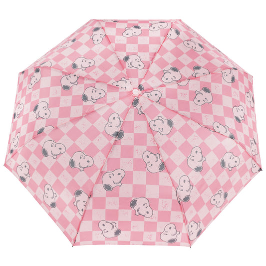 Peanuts Snoopy Pink Checker Umbrella-1