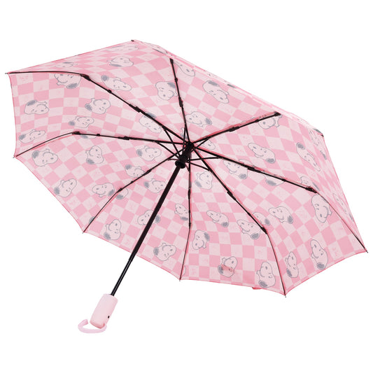 Peanuts Snoopy Pink Checker Umbrella-0