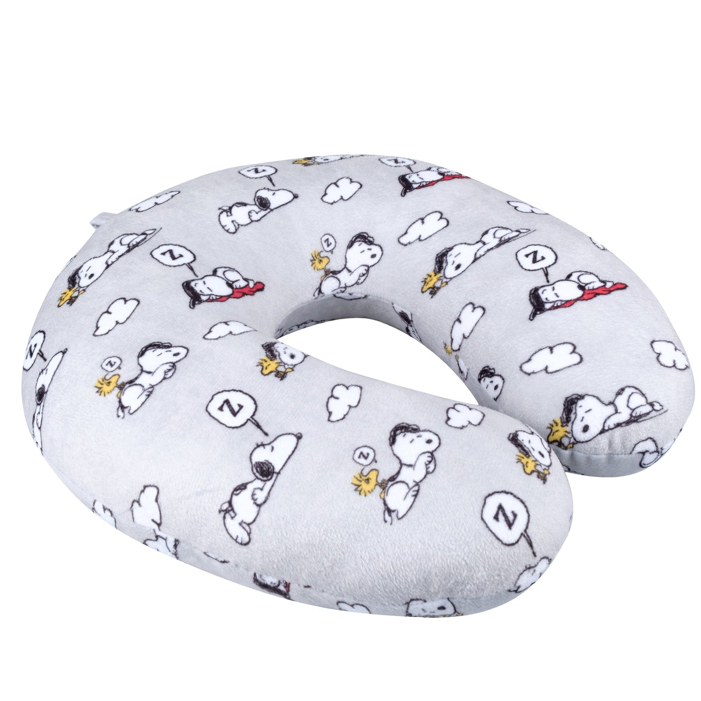 Peanuts Travel Neck Pillow Snoopy and Woodstock Clouds