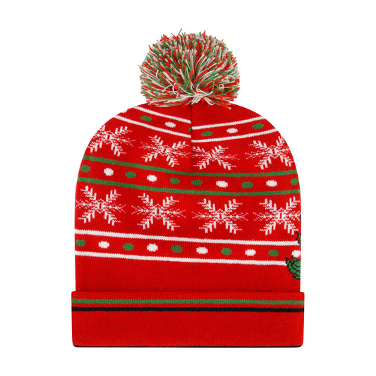 Peanuts Snoopy Holiday Knit Beanie – “’Tis the Season” Pom Winter Hat-2
