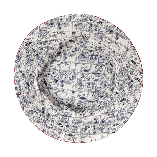 Concept One Women's Peanuts Sleeping Snoopy Denim Adult Bucket Hat-4