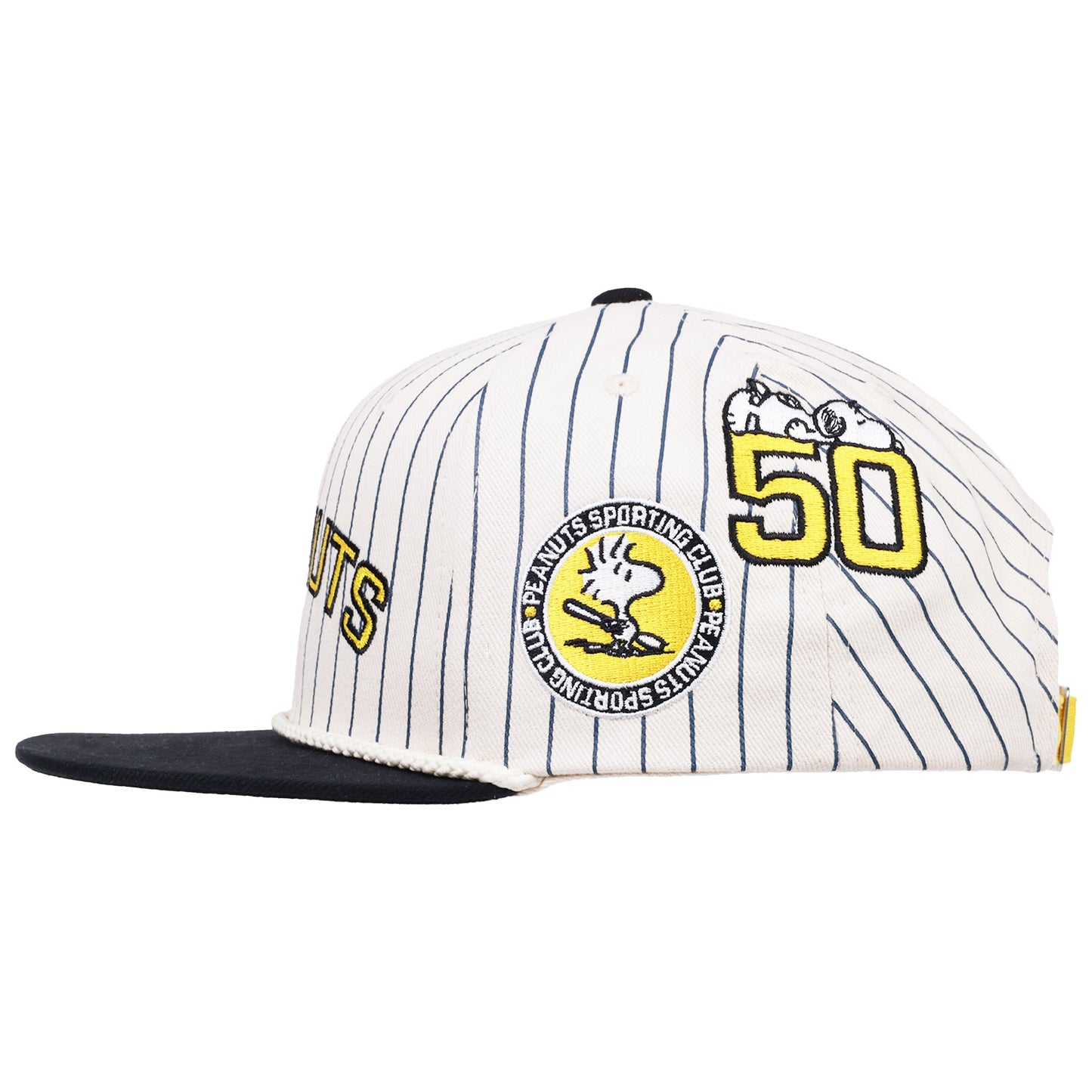 Peanuts Hat Vintage Pinstripe Snapback