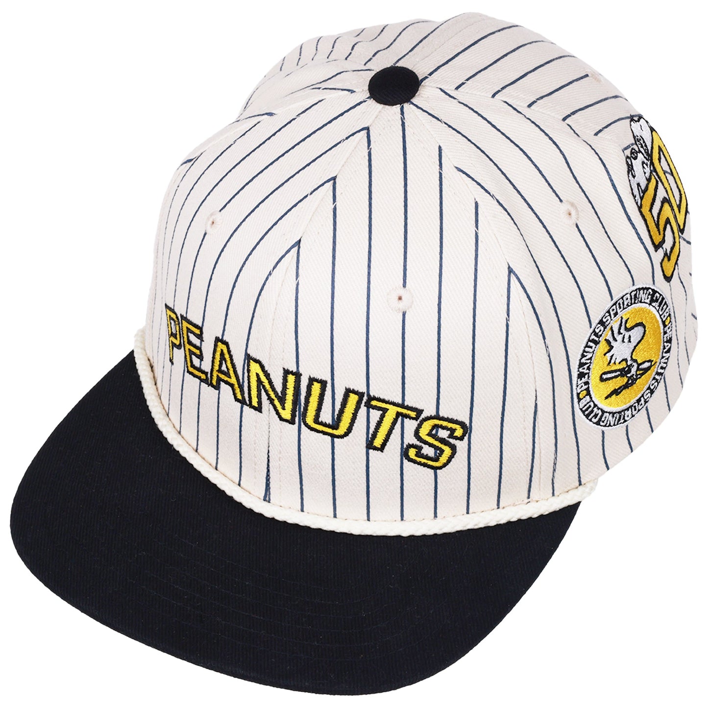 Peanuts Hat Vintage Pinstripe Snapback
