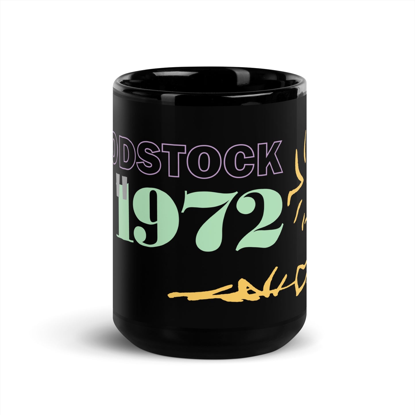 Woodstock 1972 Black Mug