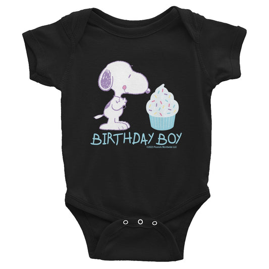 Snoopy Birthday Boy Baby Bodysuit-0