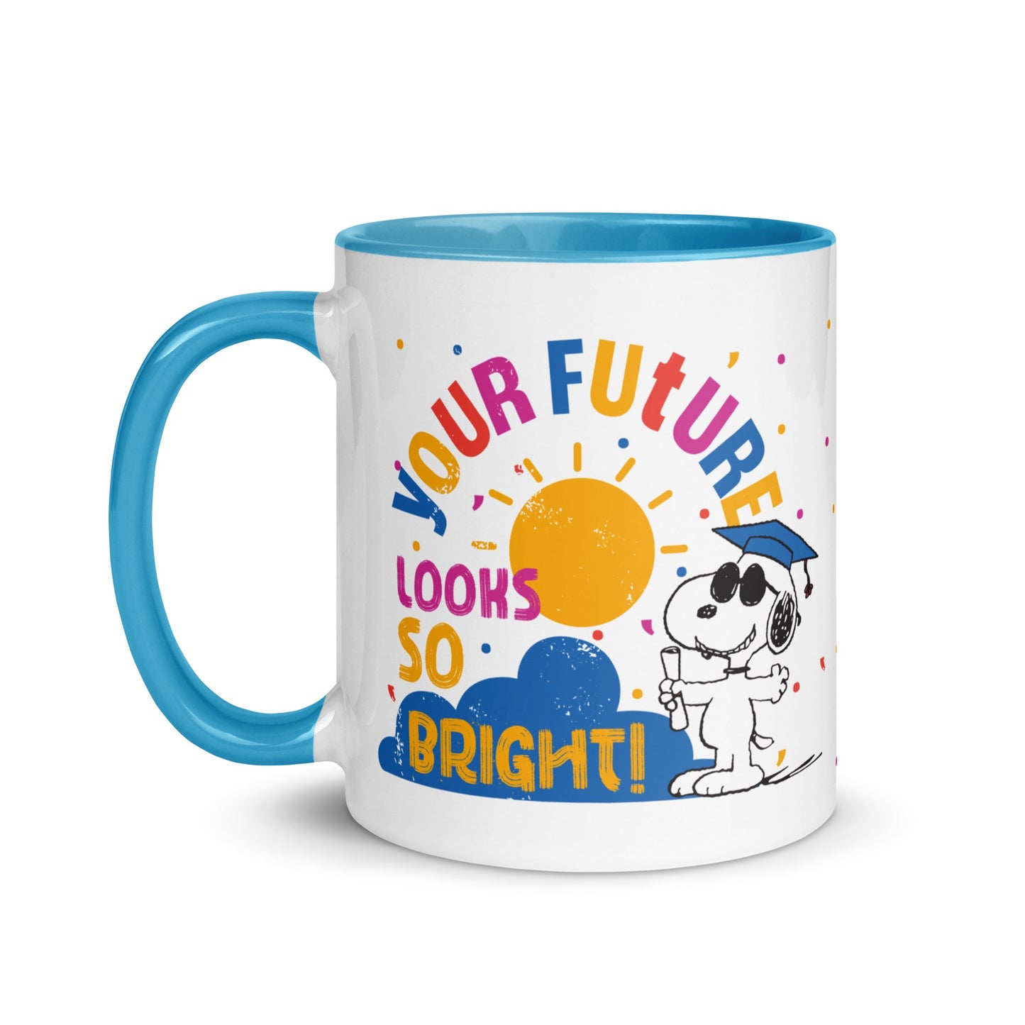 Graduation Snoopy Two Tone Mug