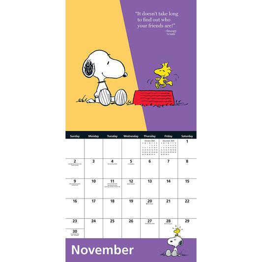 Peanuts 2025 Mini Wall Calendar-2