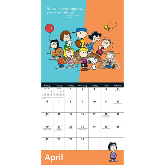 Peanuts 2025 Mini Wall Calendar-3