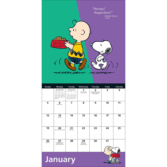 Peanuts 2025 Mini Wall Calendar-1