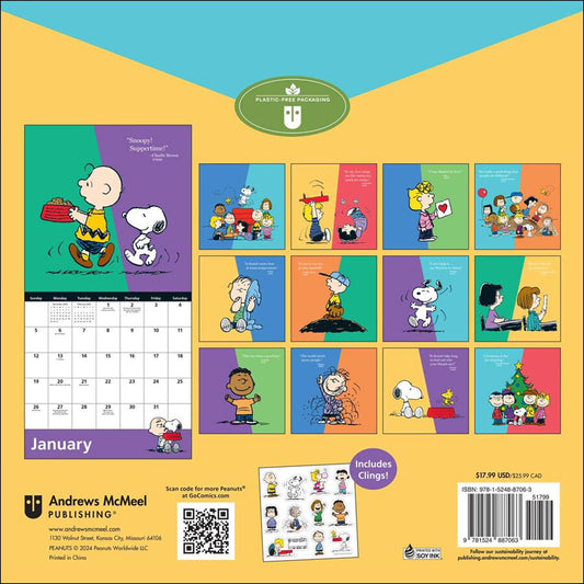 Peanuts 2025 Mini Wall Calendar-4