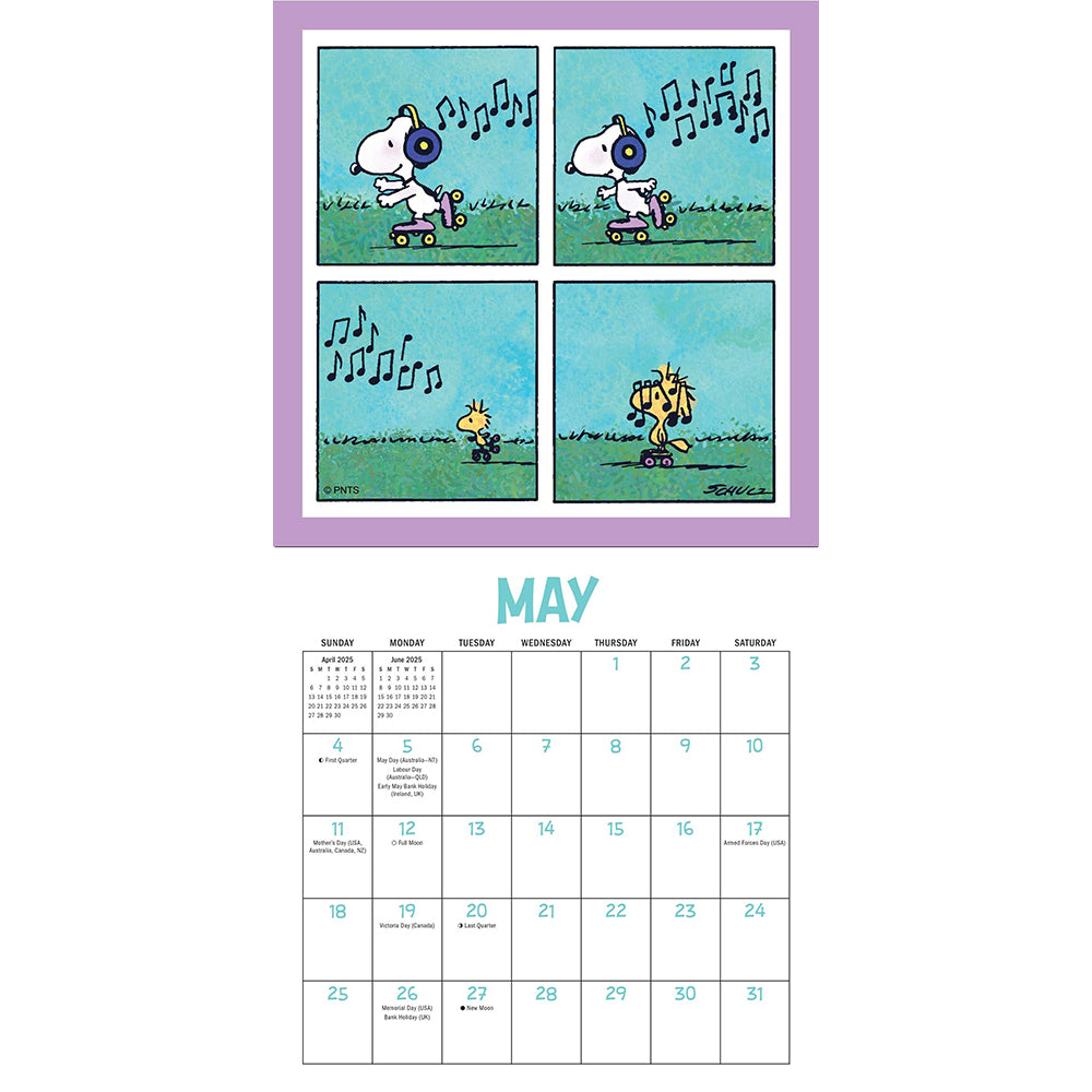 Peanuts 2025 Mini Wall Calendar