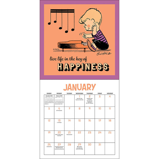 Peanuts 2025 Mini Wall Calendar-7