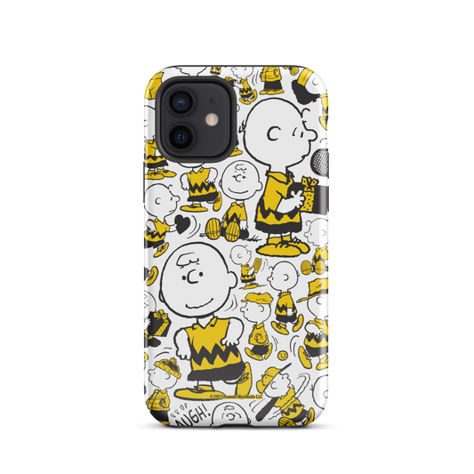 Peanuts Charlie Brown Pattern Tough Phone Case - iPhone-0
