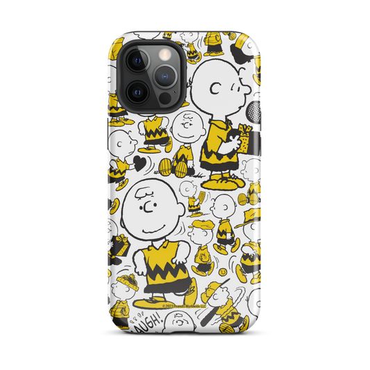 Peanuts Charlie Brown Pattern Tough Phone Case - iPhone-9