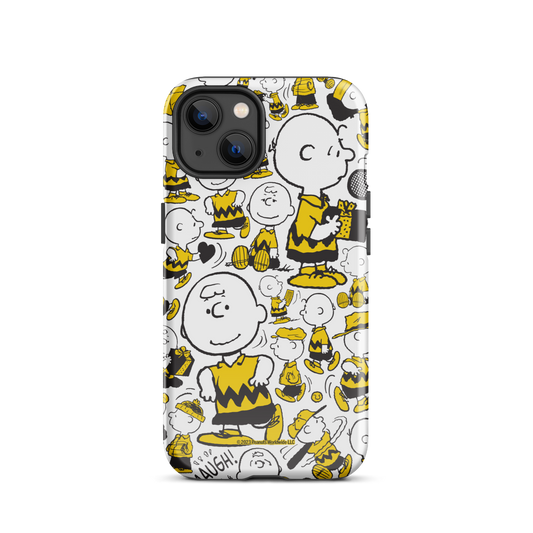 Peanuts Charlie Brown Pattern Tough Phone Case - iPhone-12