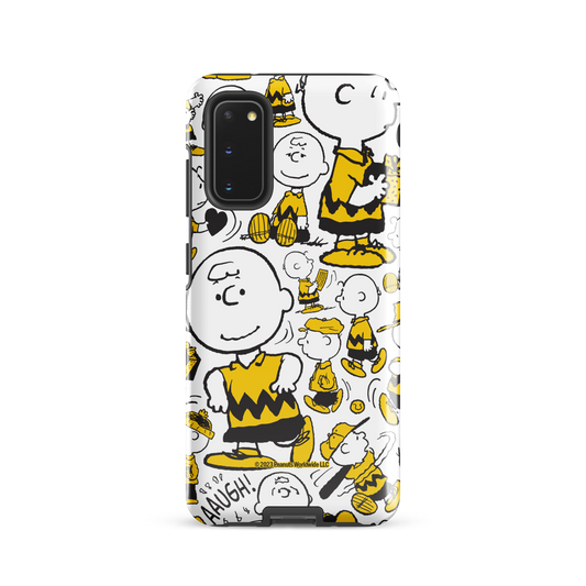 Peanuts Charlie Brown Pattern Tough Phone Case - Samsung-0