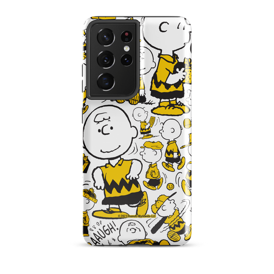 Peanuts Charlie Brown Pattern Tough Phone Case - Samsung-21