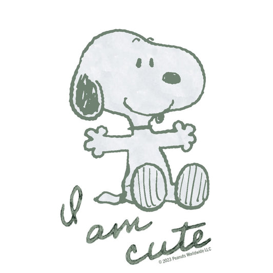 Snoopy I Am Cute Baby Bodysuit-1