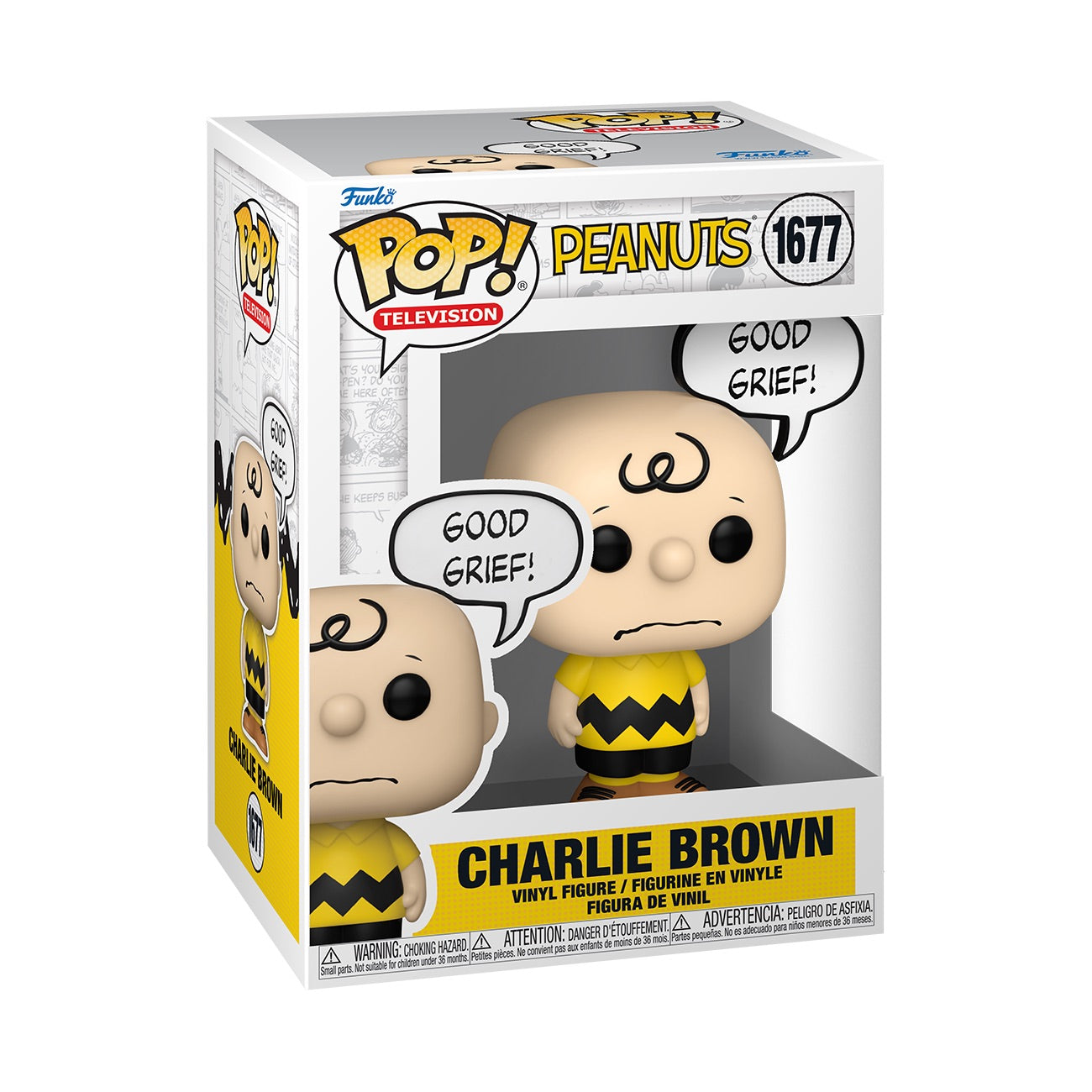 Peanuts Charlie Brown Good Grief Funko Pop! Figure