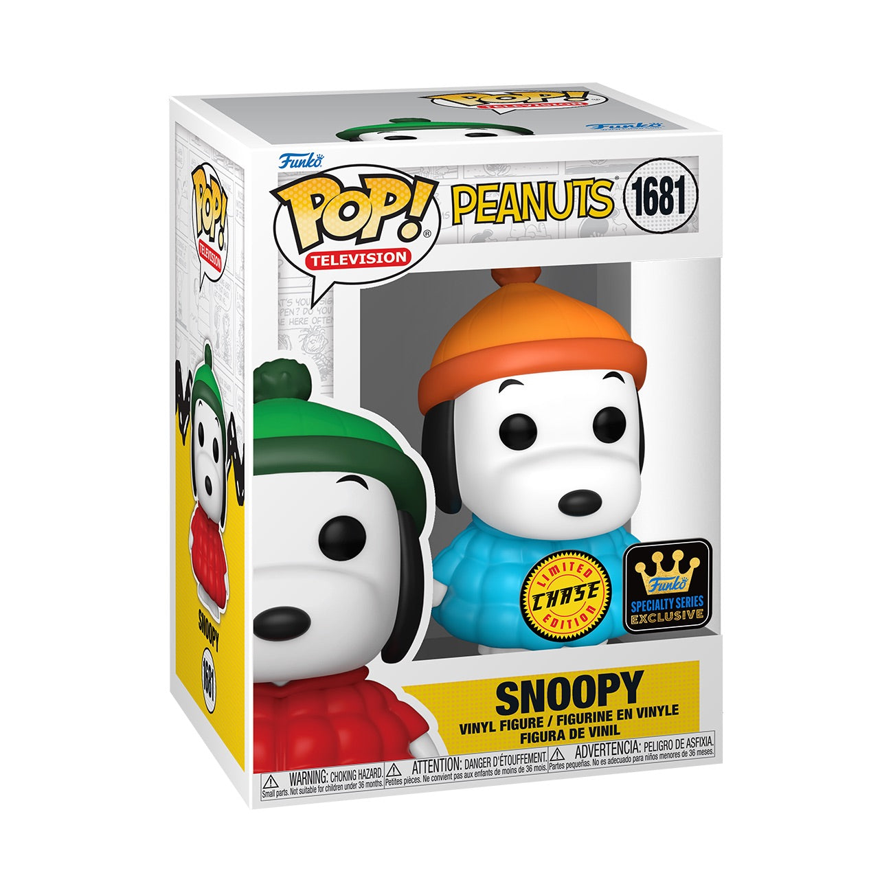 Peanuts Snoopy in Coat with Chance of Chase Funko Pop! Figure