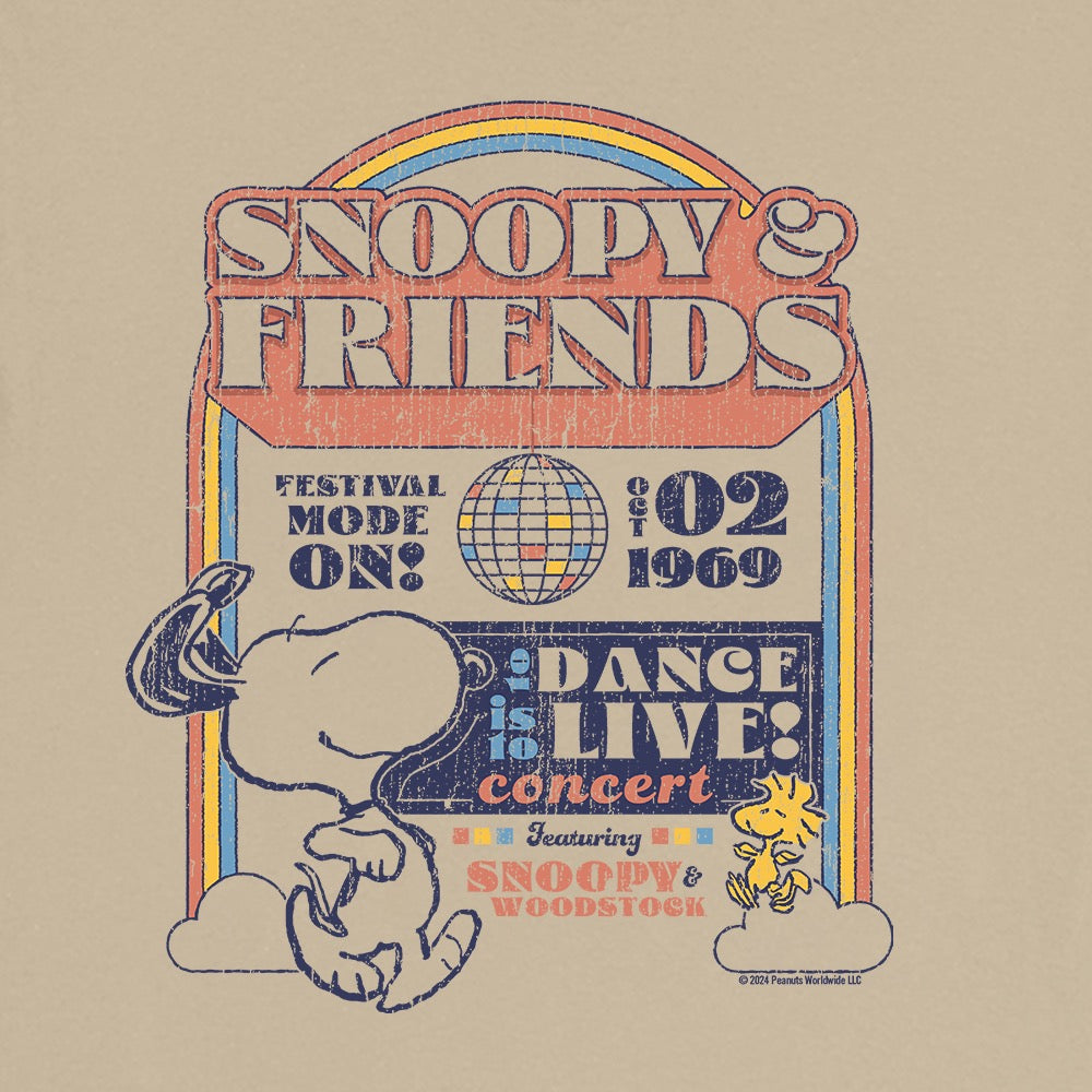 Peanuts Snoopy & Friends Dance Live Long Sleeve T-Shirt