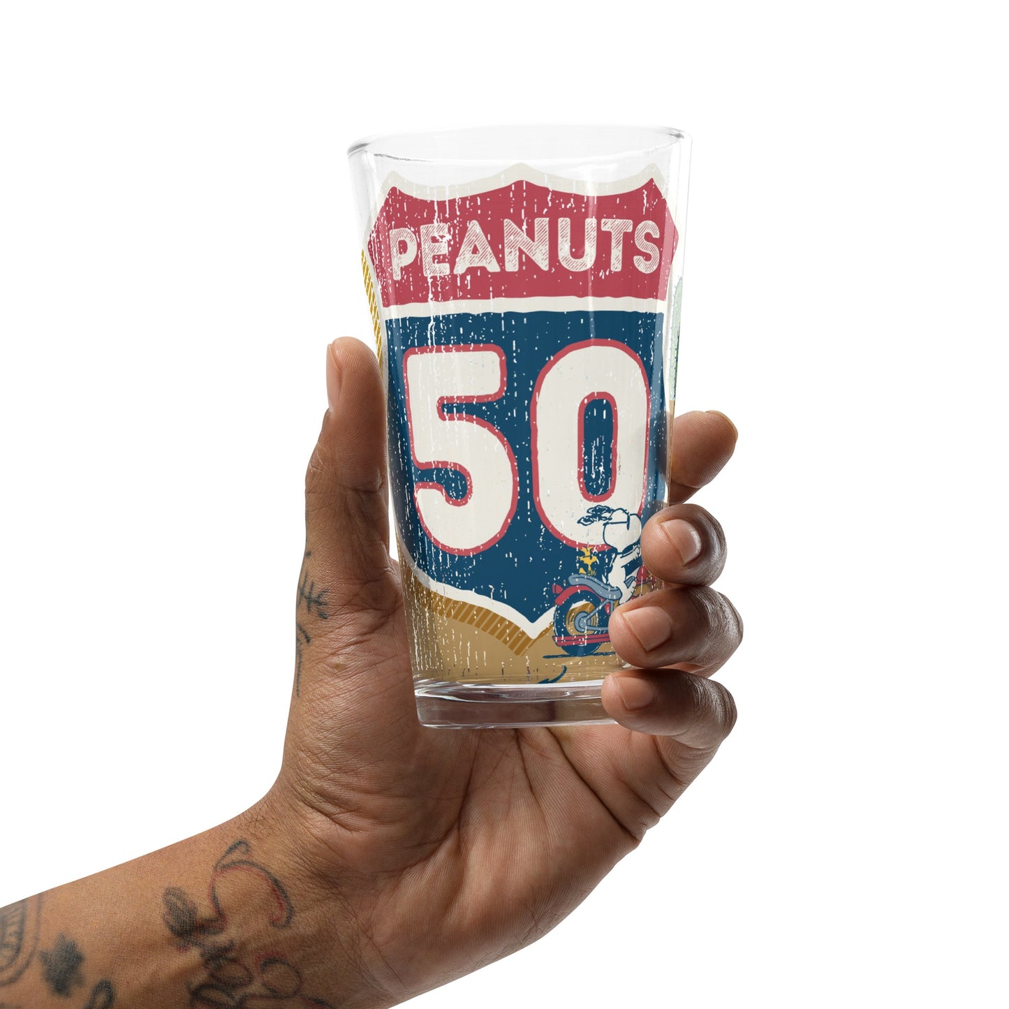 Peanuts Snoopy Desert Shaker Pint Glass