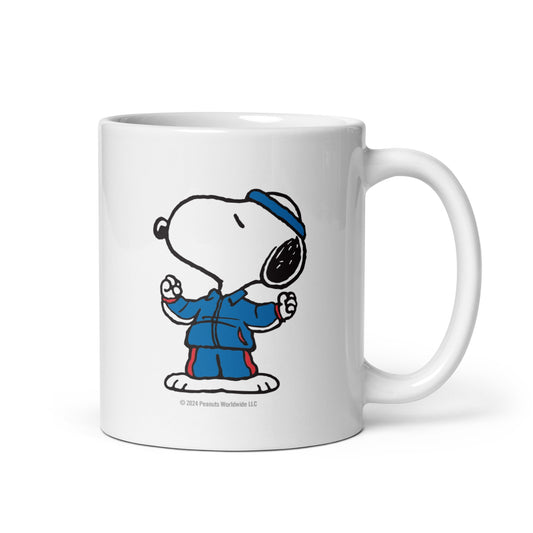 Peanuts Snoopy Team USA Flag White Mug-0