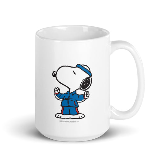 Peanuts Snoopy Team USA Flag White Mug-3