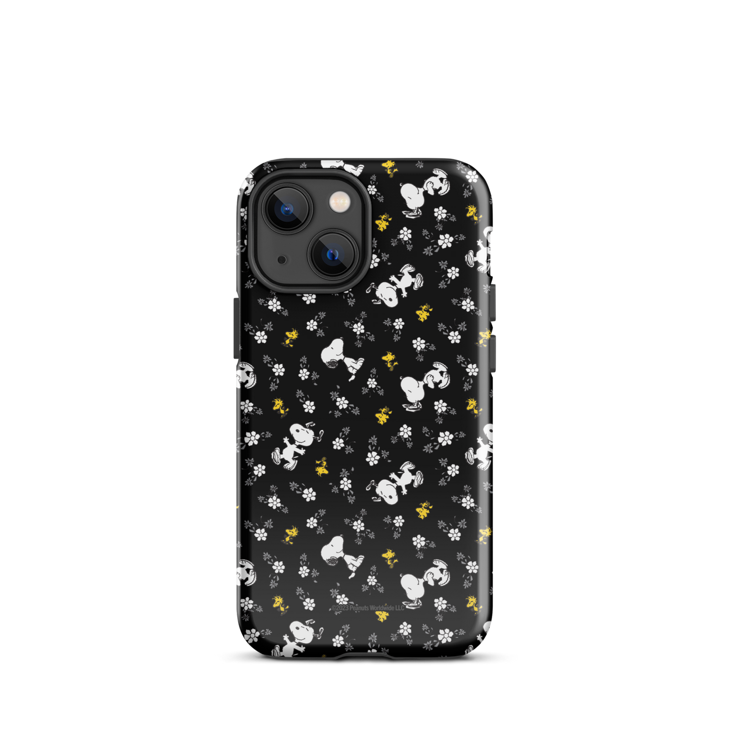 Peanuts Woodstock and Snoopy Floral Pattern iPhone Tough Case