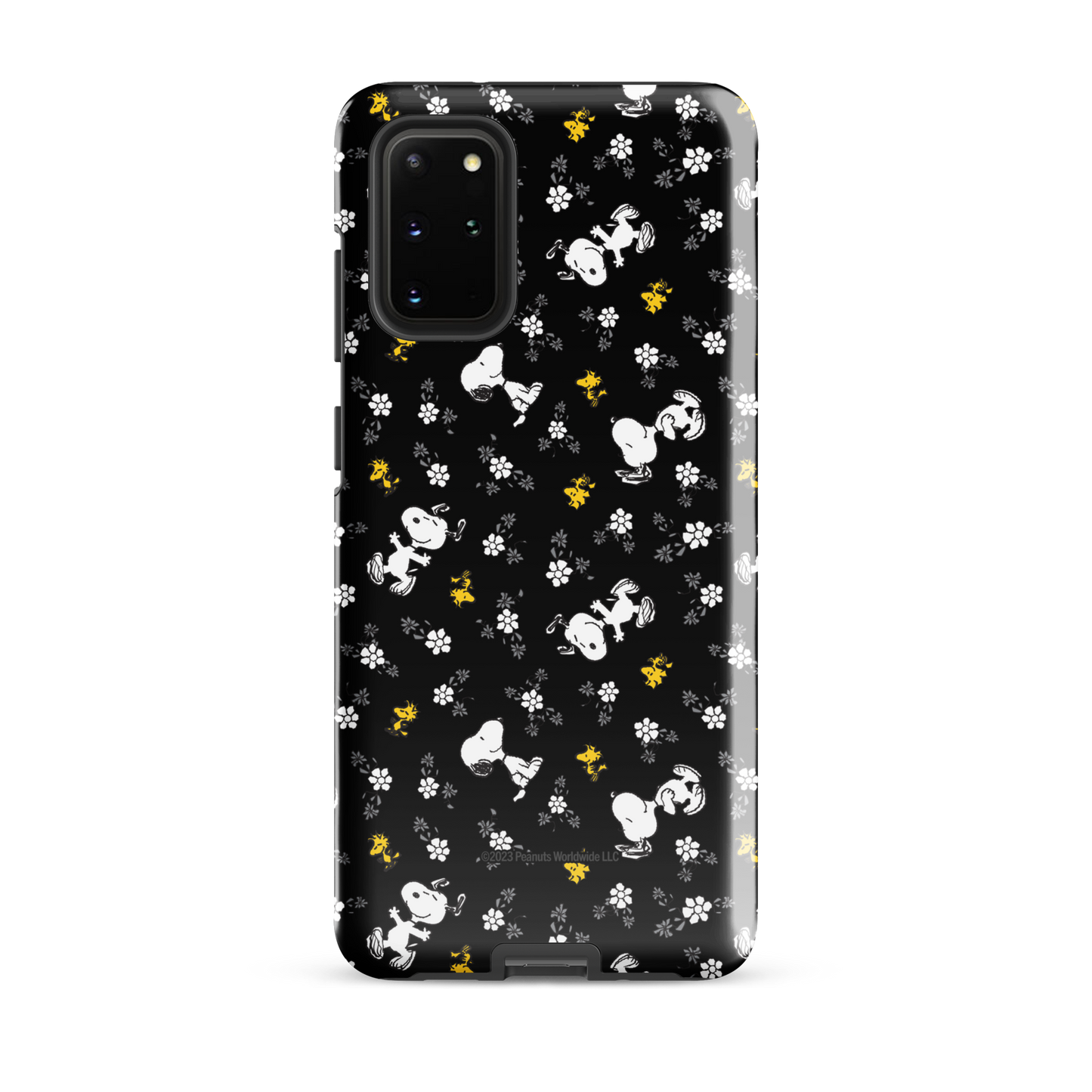Peanuts Woodstock and Snoopy Floral Pattern Samsung Tough Case