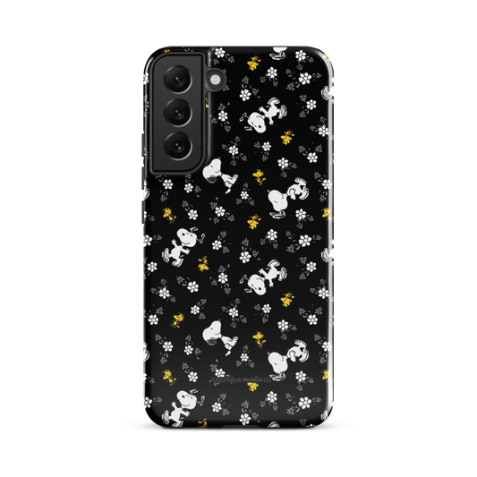 Peanuts Woodstock and Snoopy Floral Pattern Samsung Tough Case-27