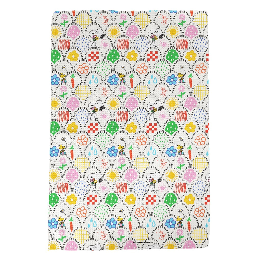 Peanuts Flowers Kitchen Towel