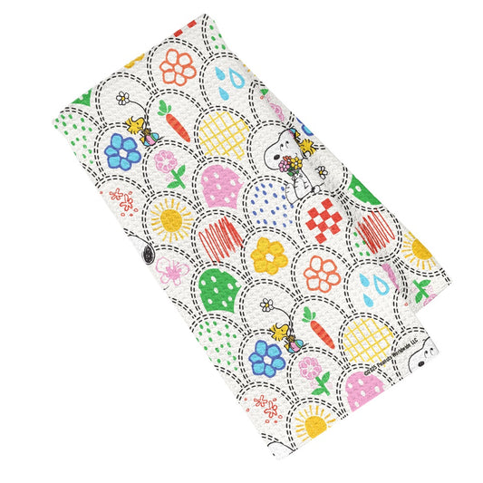 Peanuts Flowers Kitchen Towel-0