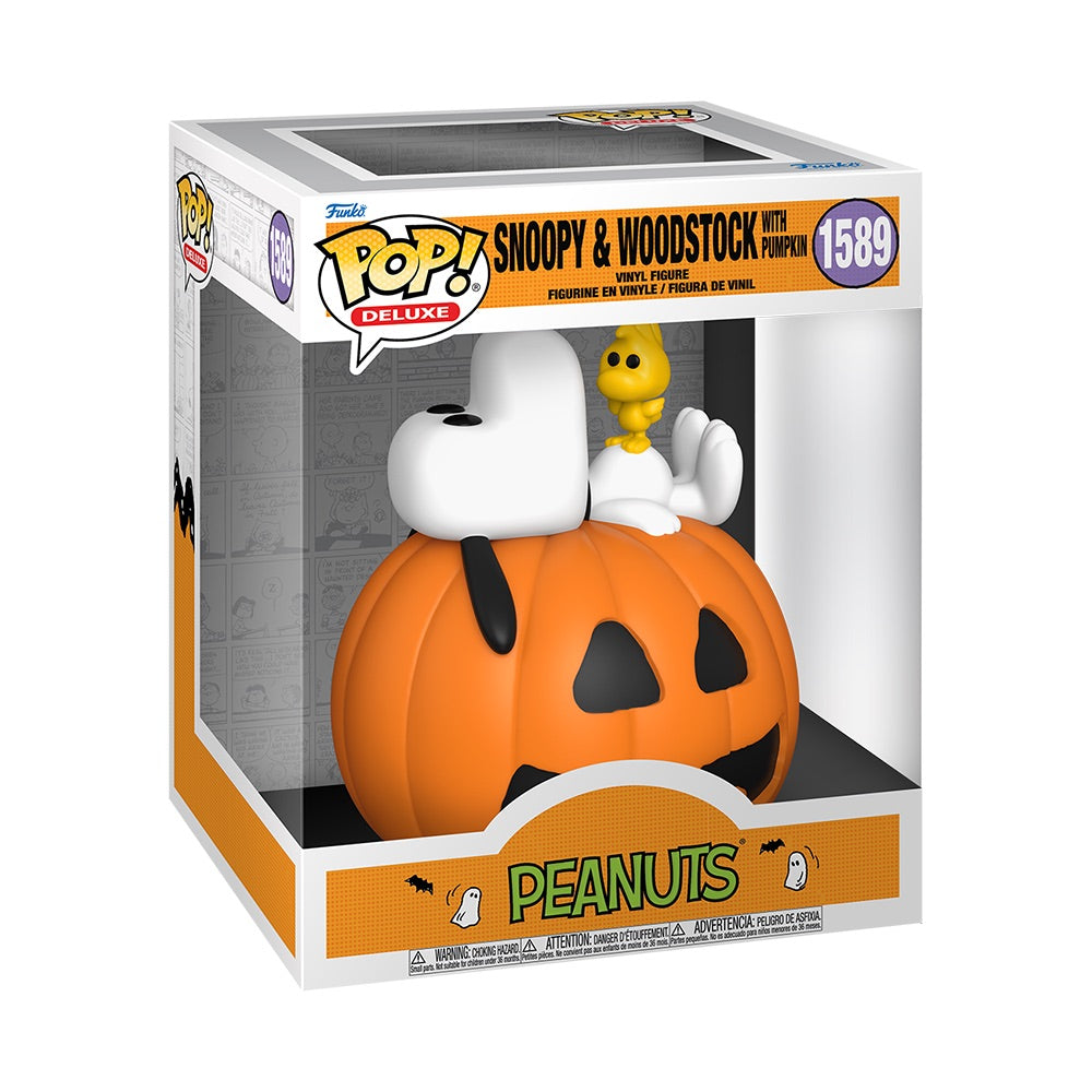 Peanuts Snoopy and Woodstock The Great Pumpkin Deluxe Funko Pop! Figure