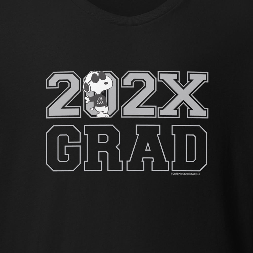 Snoopy Joe Cool Personalized Grad Adult T-Shirt